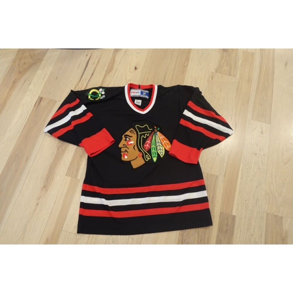 CCM Chicago Blackhawks Jersey Men’s Medium – Black – Licensed NHL